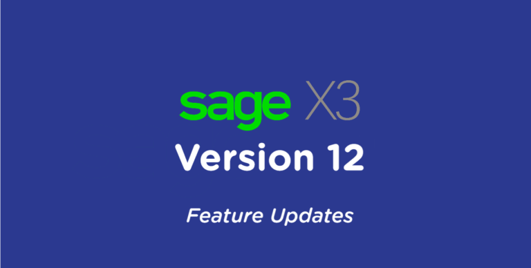 Sage X3 V12——功能更新列表