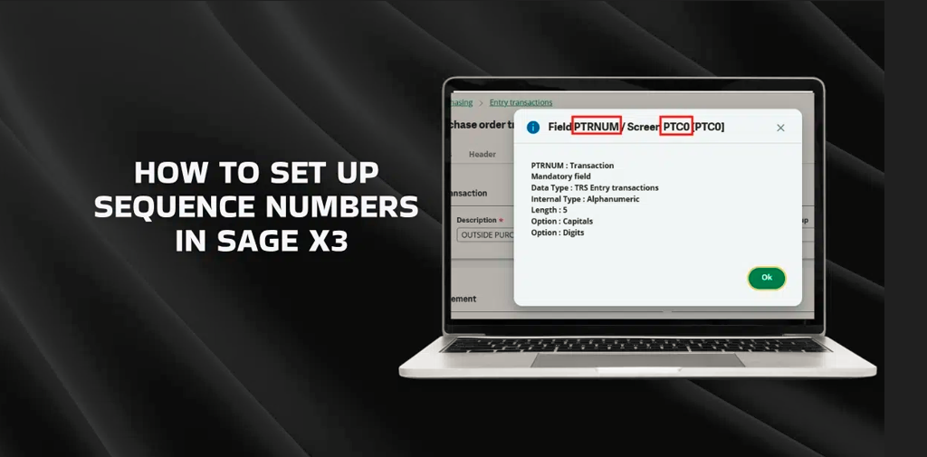 Using Formulas for Sequence Number Setup in Sage X3